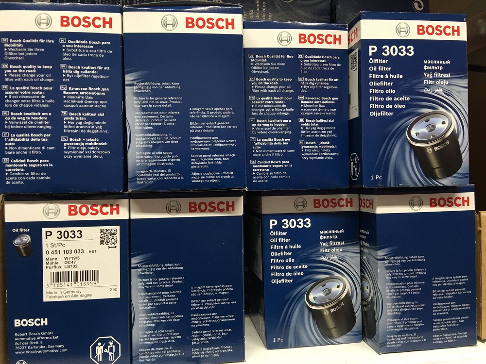 Замена на оригинальный масляный фильтр Bosch в Москве